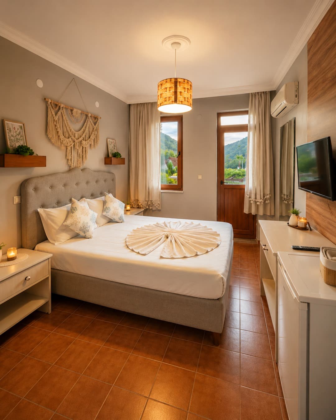 Palmiye Nature Hotel içinde konforlu butik oda